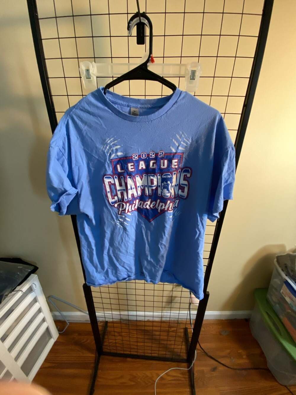 Gildan Philadelphia Phillies 2022 League Champions Light Blue T-Shirt XL